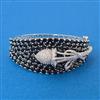 Cz Openable Kada With Rhodium Plating