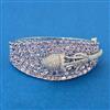 Cz Openable Kada With Rhodium Plating