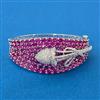 Cz Openable Kada With Rhodium Plating