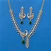 Cz Classic Necklace Set With 2 Tone Plating
