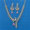 Cz Classic Necklace Set With 2 Tone Plating