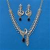 Cz Classic Necklace Set With 2 Tone Plating