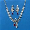 Cz Classic Necklace Set With 2 Tone Plating