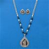 American Diamond Classic Pendant Set With 2 Tone Plating