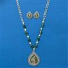 American Diamond Classic Pendant Set With 2 Tone Plating