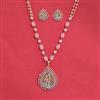 Cz Classic Pendant Set With 2 Tone Plating