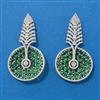 American Diamond Classic Earring With Rhodium Plating