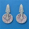 American Diamond Classic Earring With Rhodium Plating