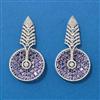 American Diamond Classic Earring With Rhodium Plating