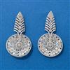 American Diamond Classic Earring With Rhodium Plating