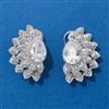 American Diamond Classic Earring With Rhodium Plating