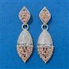 American Diamond Classic Earring With 2 Tone Plating