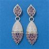 American Diamond Classic Earring With 2 Tone Plating