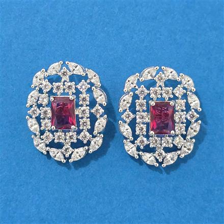 American Diamond Tops With Rhodium Plating