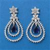 American Diamond Classic Earring With Rhodium Plating
