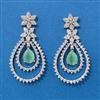 American Diamond Classic Earring With Rhodium Plating