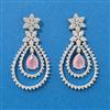 American Diamond Classic Earring With Rhodium Plating