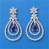American Diamond Classic Earring With Rhodium Plating