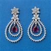 American Diamond Classic Earring With Rhodium Plating