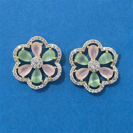 American Diamond Tops With 2 Tone Plating