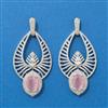 American Diamond Classic Earring With Rhodium Plating