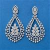 American Diamond Classic Earring With Carat 2 Tone Rhodium Plating