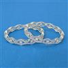 American Diamond Classic Bangles With Rhodium Plating