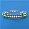 Cz Openable Kada With 2 Tone Plating