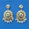 Cz Moti Earring With Gold Plating