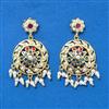 Cz Moti Earring With Gold Plating