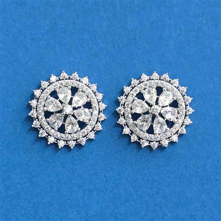 Cz Tops With 2 Tone Rhodium Plating