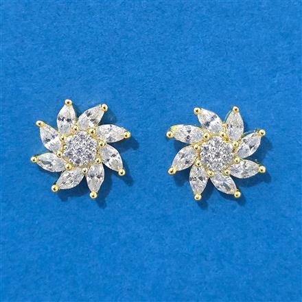 Cz Tops With 2 Tone Rhodium Plating