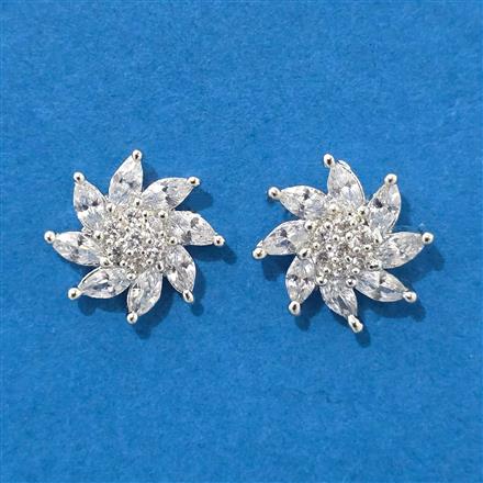Cz Tops With 2 Tone Rhodium Plating