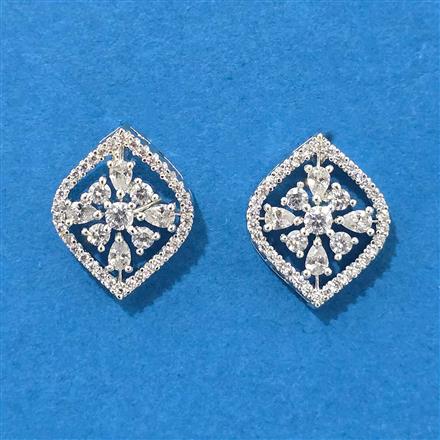 Cz Tops With 2 Tone Rhodium Plating