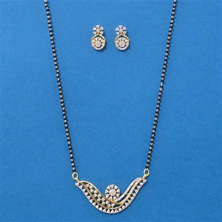 Cz Classic Mangalsutra With 2 Tone Plating