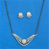 Cz Classic Mangalsutra With 2 Tone Rhodium Plating