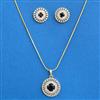 Cz Classic Pendant Set With 2 Tone Plating