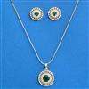 Cz Classic Pendant Set With 2 Tone Plating