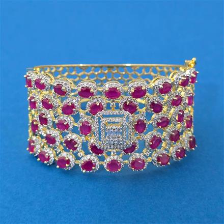 Cz Openable Kada With 2 Tone Plating