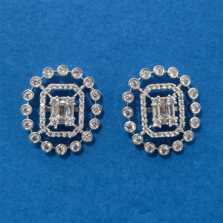 Cz Tops With Mehndi 2 Tone Rhodium Plating