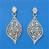 Cz Classic Earring With 2 Tone Rhodium Carat Plating