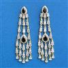 Cz Classic Earring With 2 Tone Plating