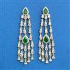 Cz Classic Earring With 2 Tone Plating