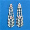 Cz Classic Earring With 2 Tone Plating