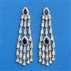 Cz Classic Earring With 2 Tone Plating