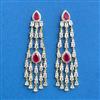 Cz Classic Earring With 2 Tone Plating