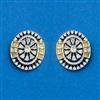 Cz Tops With 2 Tone Rhodium Plating