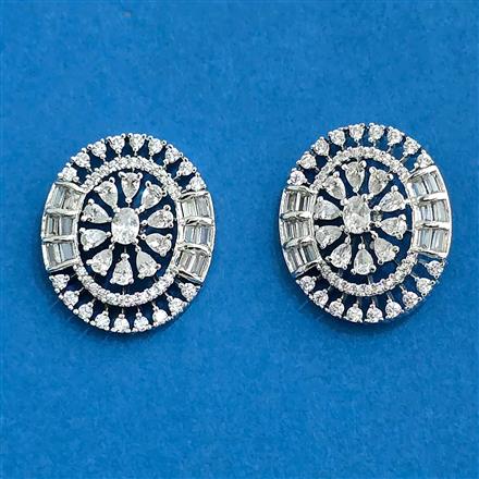 Cz Tops With 2 Tone Rhodium Plating