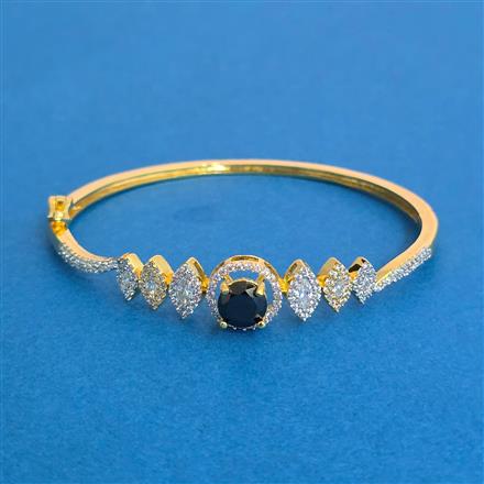 Cz Openable Kada With 2 Tone Plating