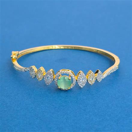 Cz Openable Kada With 2 Tone Plating